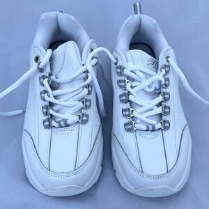 FILA Therapeutic Diabetic Orthopedic Memory Foam White Sneaker Shoes size 8,5